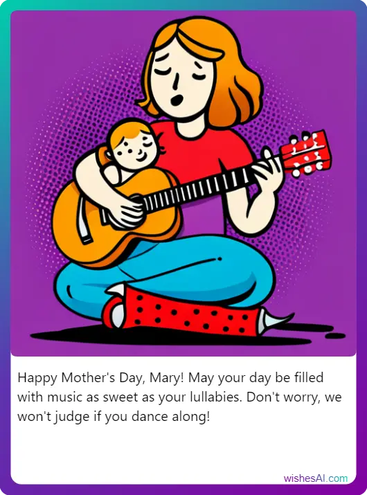 Wishes AI example - Mothers Day (comic book)